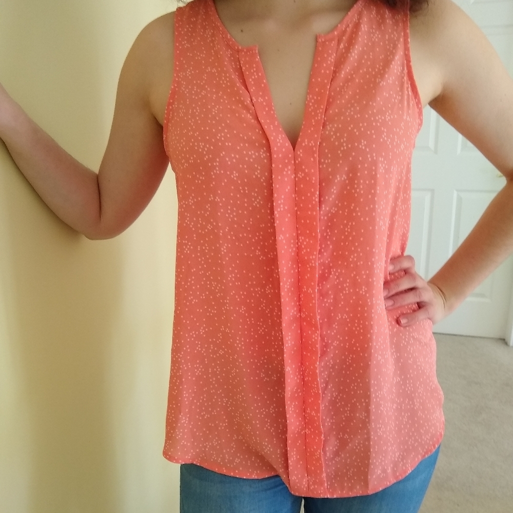 Maurices pink sleeveless blouse